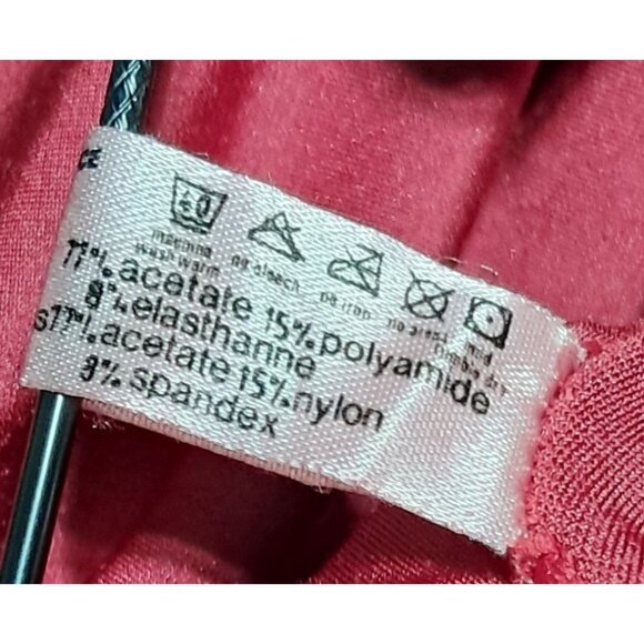 Vintage Red Crushed Velvet Bodysuit Goth Y2k French Lingerie Sz M Huit 8 - Picture 3 of 9